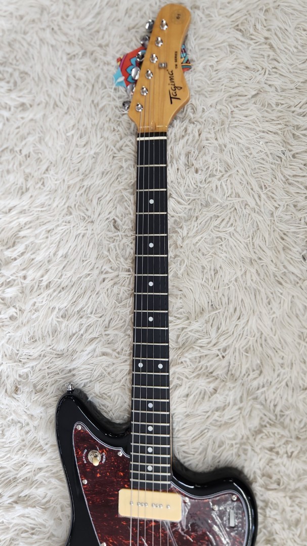 Tagima TW61 BK-DF/TT Offset Electric Guitar w/P90s, Black – B stock – Jazz Mastr
