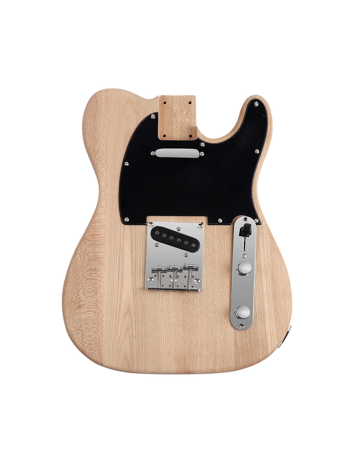 DIY Electric Guitar Kit Beginner Kit 6 String Right Handed with Ash Body Hard…