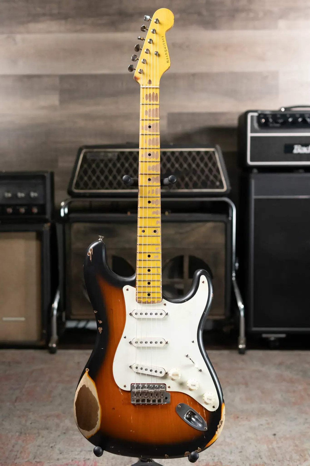 Nash S-57 Electric Guitar – 2-Tone Sunburst with Hardshell Case