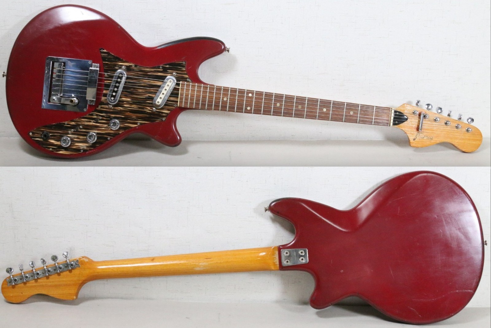 Framus Strato Super 5/155-52 Vintage Germany Electric Guitar 1967 Red – WOW!