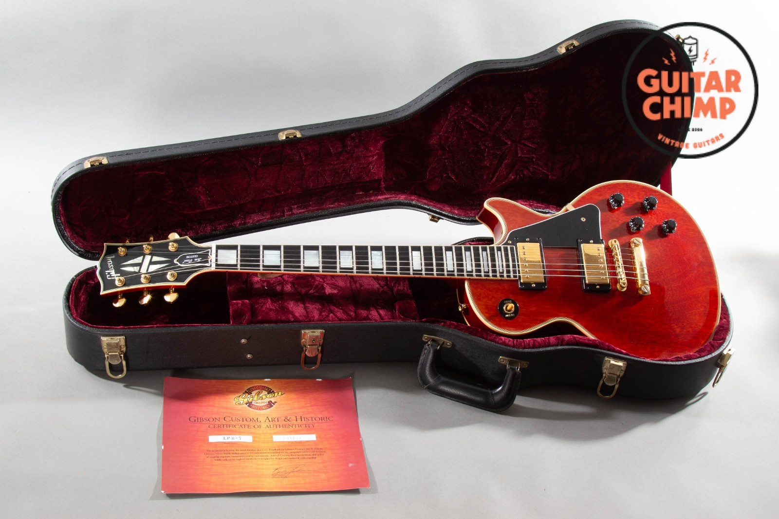2005 Gibson Custom Shop ’57 Les Paul Custom Reissue Faded Cherry OHSC COA