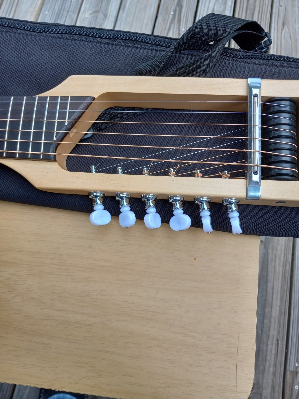 RISA The Stick Travel Electric Guitar With Original Gig Bag UNIQUE