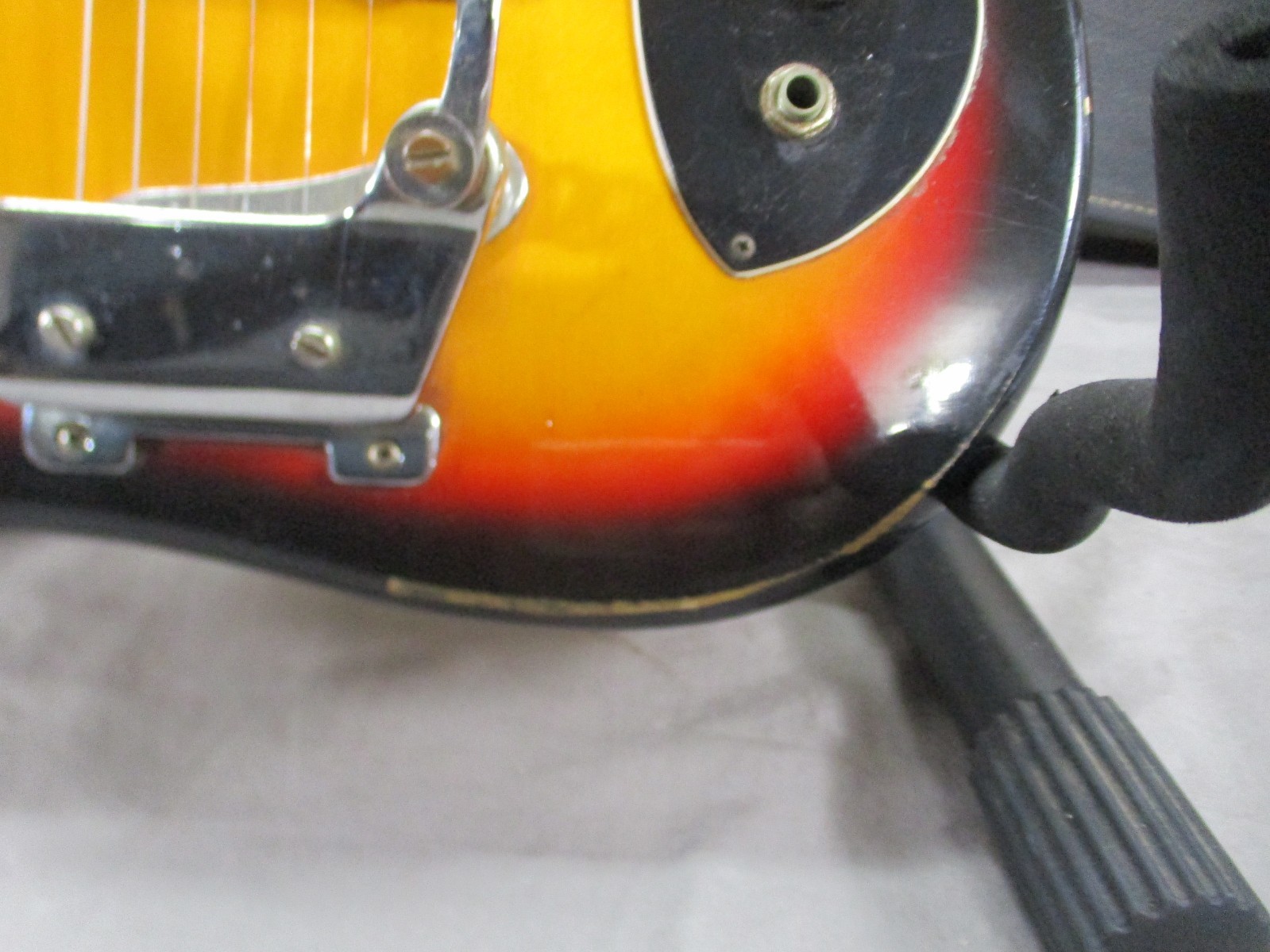 Vintage 1970’s Kay Teisco ET-200 Electric 6-String Guitar Sunburst with Whammy