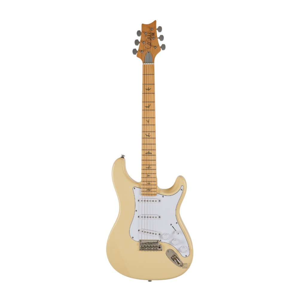 PRS SE Silver Sky Electric Guitar with Poplar Body and Maple Neck (Moon White)