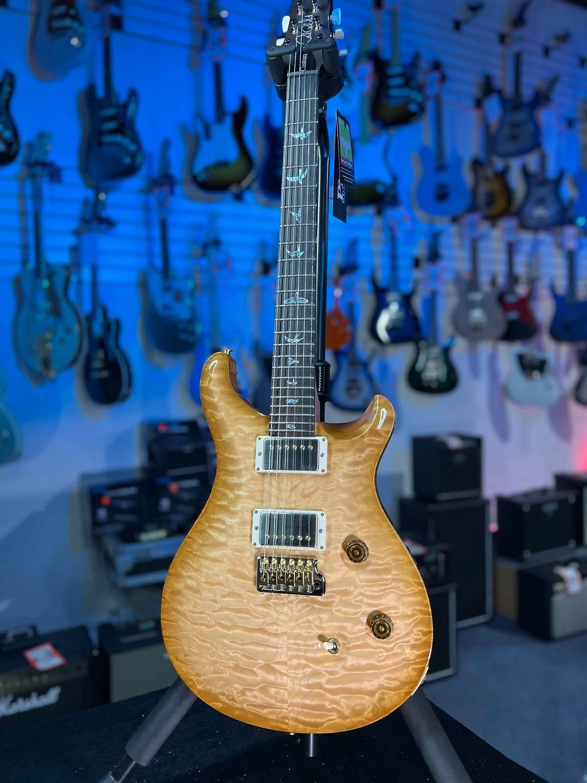 PRS Wood Library Custom 24 Fatback – Custom Color – Quilt 10 Top, Braz 293