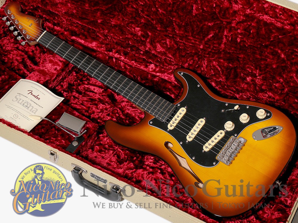 Fender USA Suona Thinline Stratocaster Limited Edition Violin Burst Used