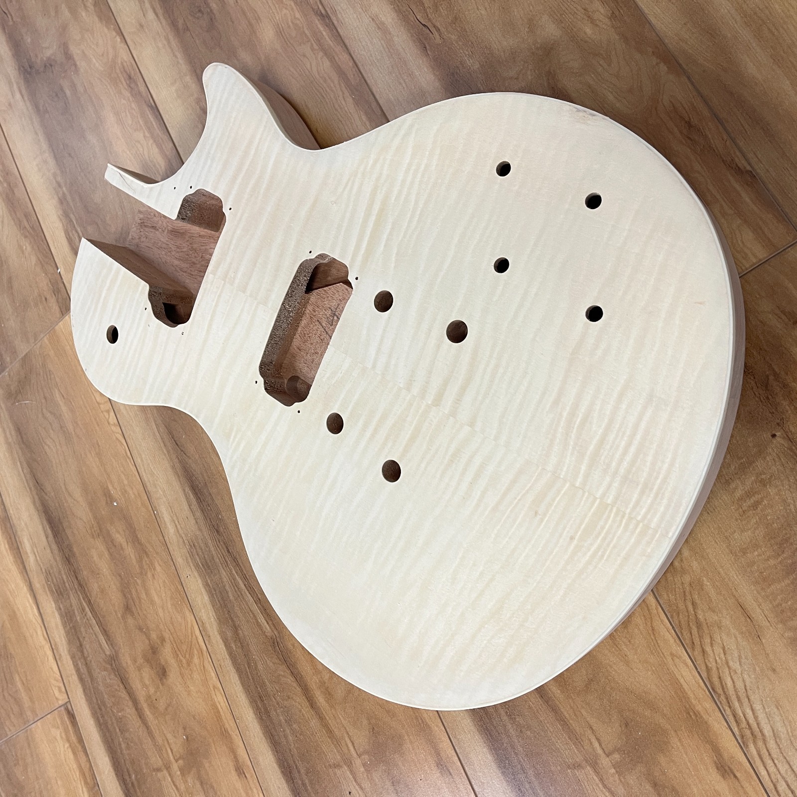 US Ship LP DIYElectric Guitar Kit – Unfinished Mahogany Body Rosewood Fretboard