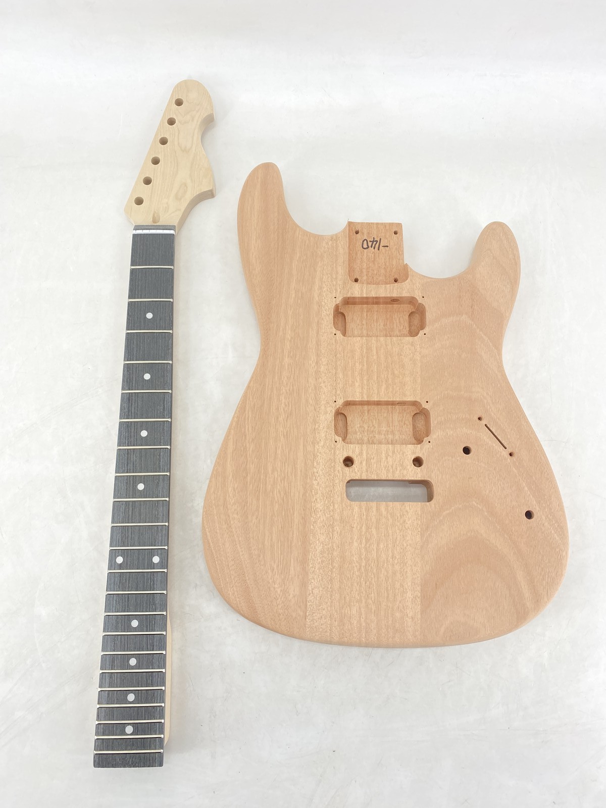 Electric Guitar Kit Mahogany DIY Guitar Kits with hardward Best Gift New