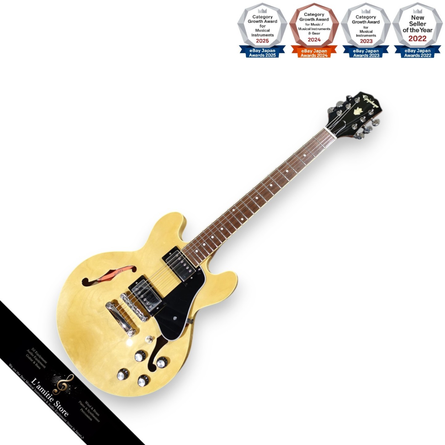 Epiphone ES339 Natural Guitar Inspired by Gibson Maple Body