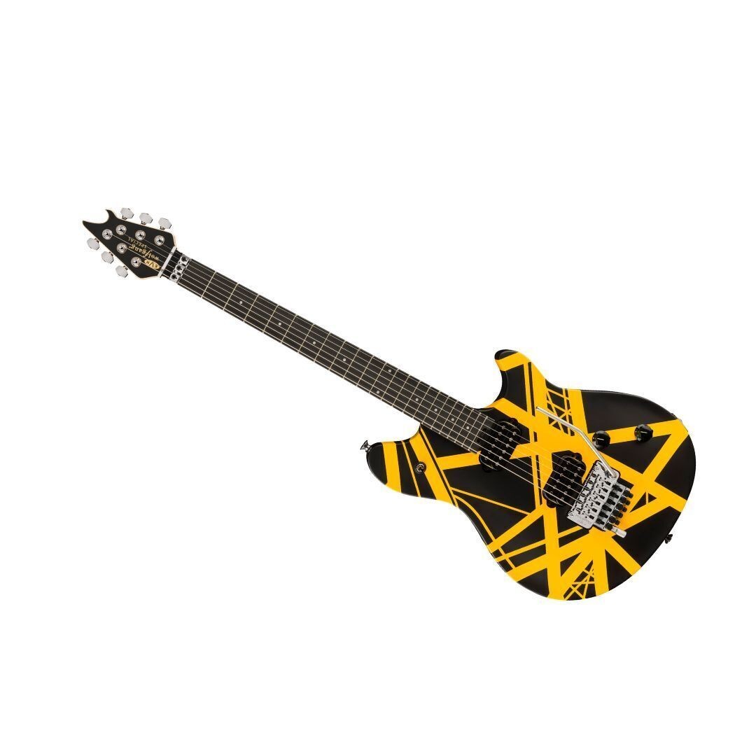 EVH Wolfgang Special Striped 6-String Electric Guitar (Black and Yellow)