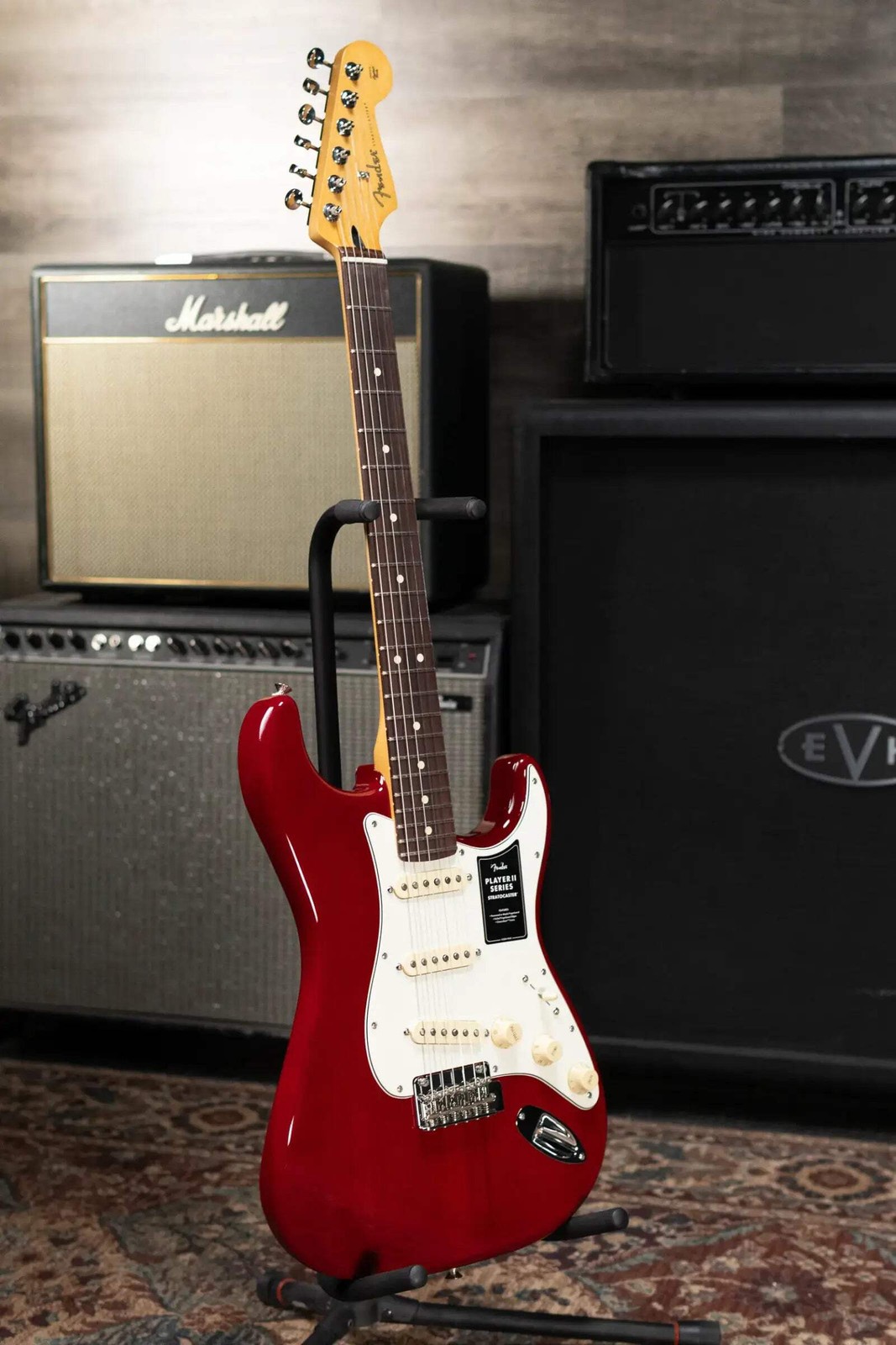 Fender Player II Stratocaster Electric Guitar – Transparent Cherry Burst