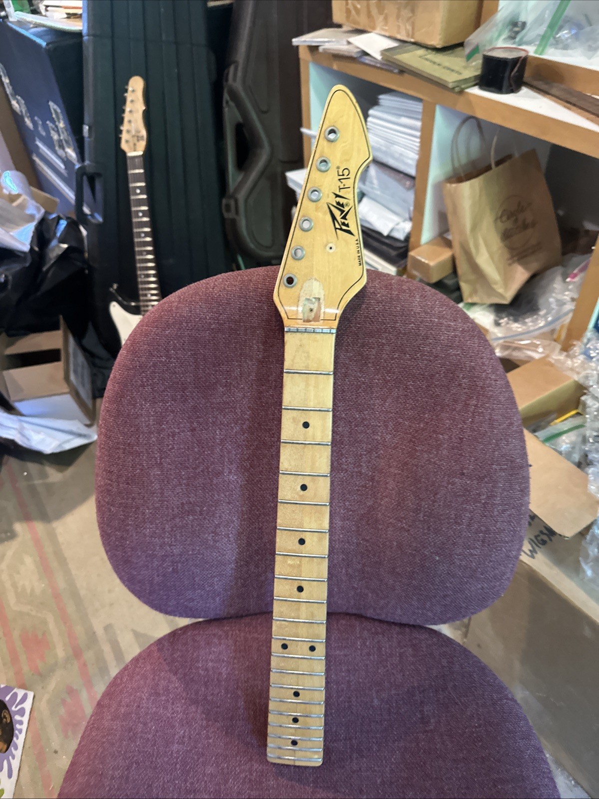 Original Vintage Peavey USA T-15 Electric Guitar Neck.