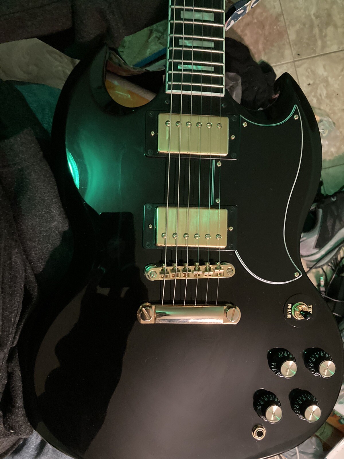epiphone sg custom, Ebony And Golden Hardware