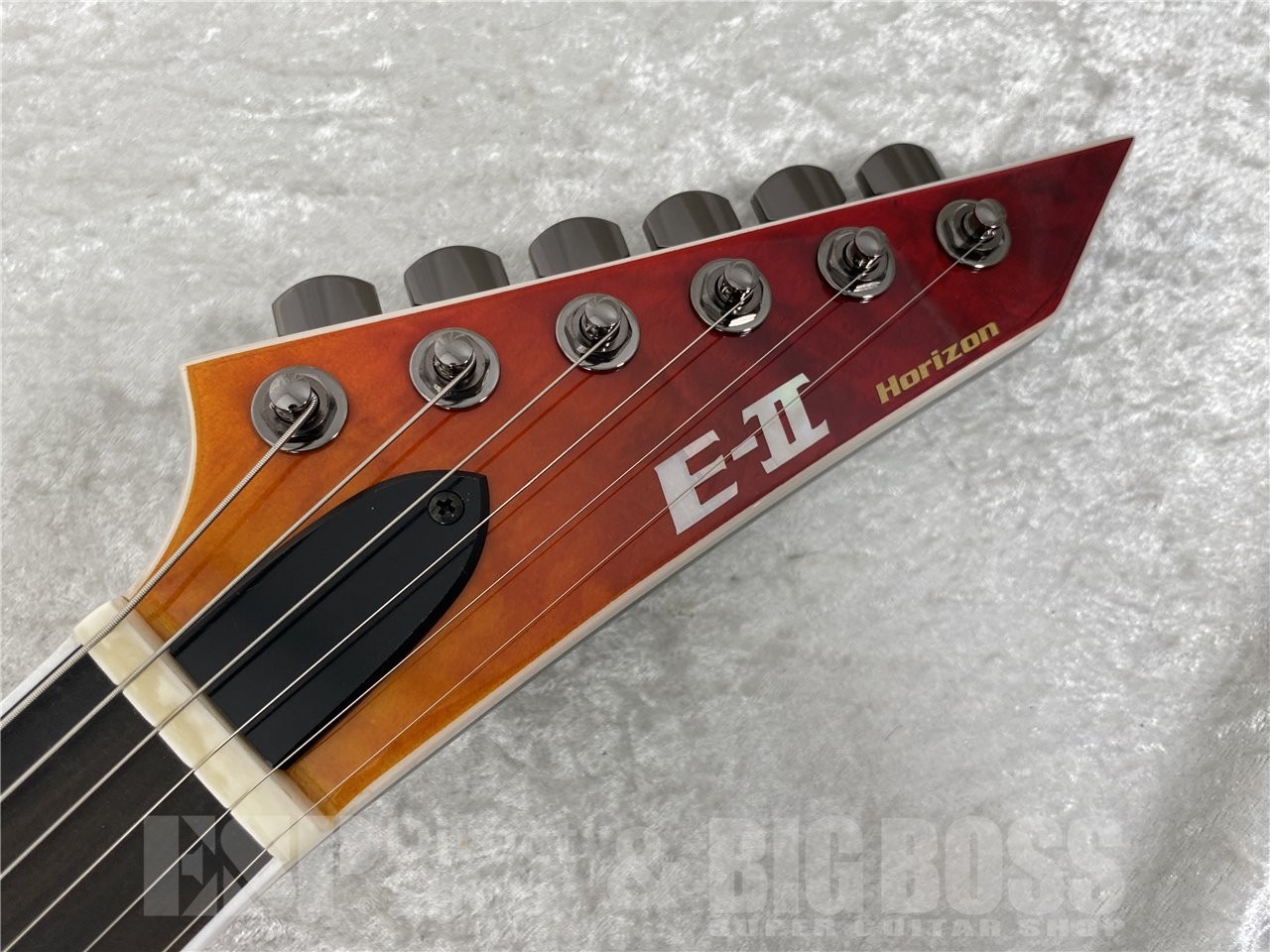 E-II Horizon NT-II Electric Guitar Tiger Eye Amber Fade Quilted Maple Ebony Fing