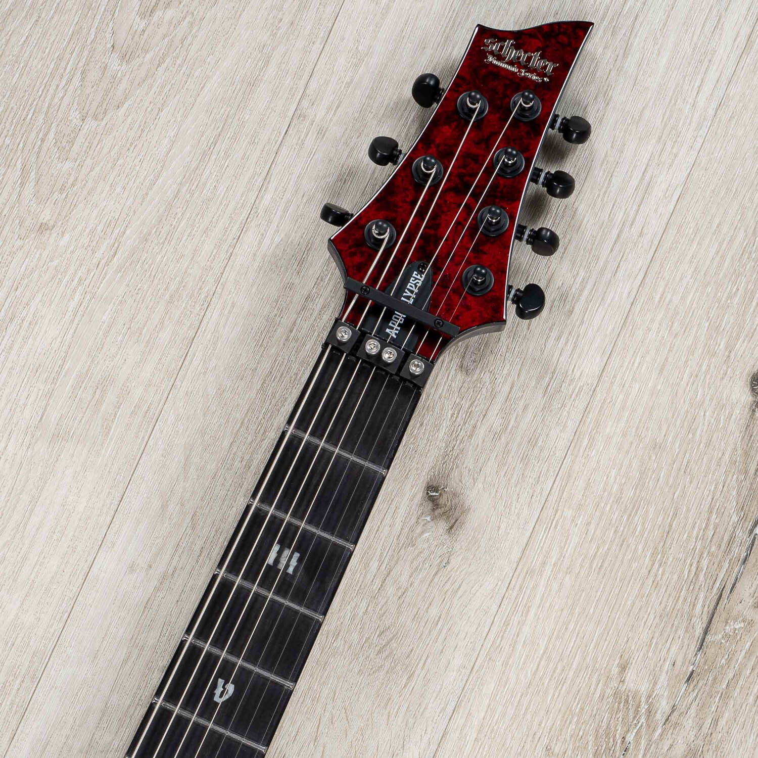 Schecter C-7 FR S Apocalypse 7-String Guitar, Ebony Fretboard, Red Reign