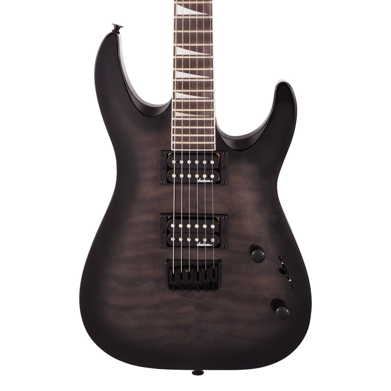 Used Jackson JS Series Dinky Arch Top JS32Q DKA HT – Transparent Black Burst