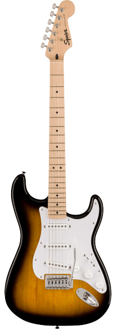 Fender Squier Sonic Stratocaster Electric Guitar, 2-Color Sunburst, Maple Neck