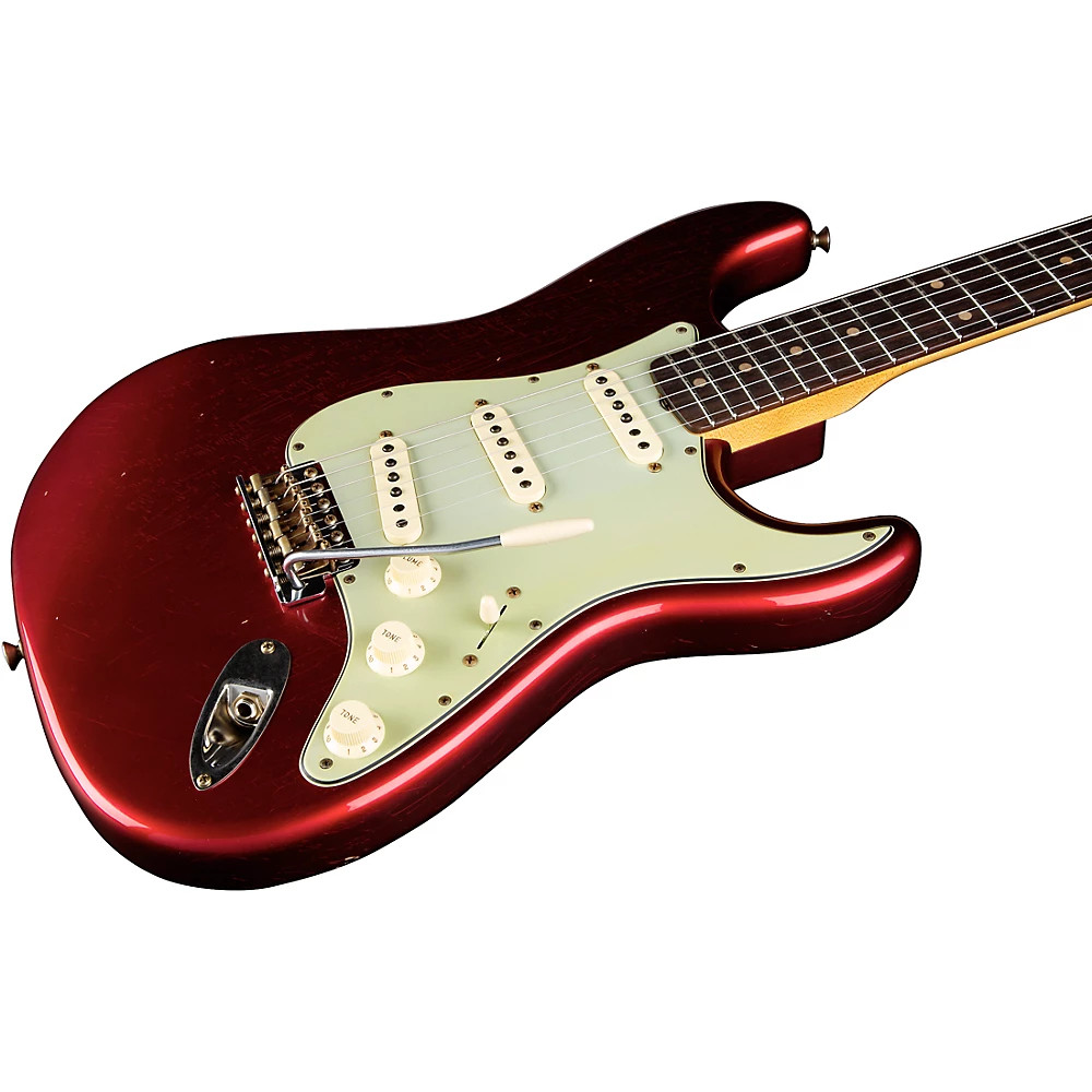 Fender CS 1960 Stratocaster Journeyman Relic Guitar Aged Candy Apple Red