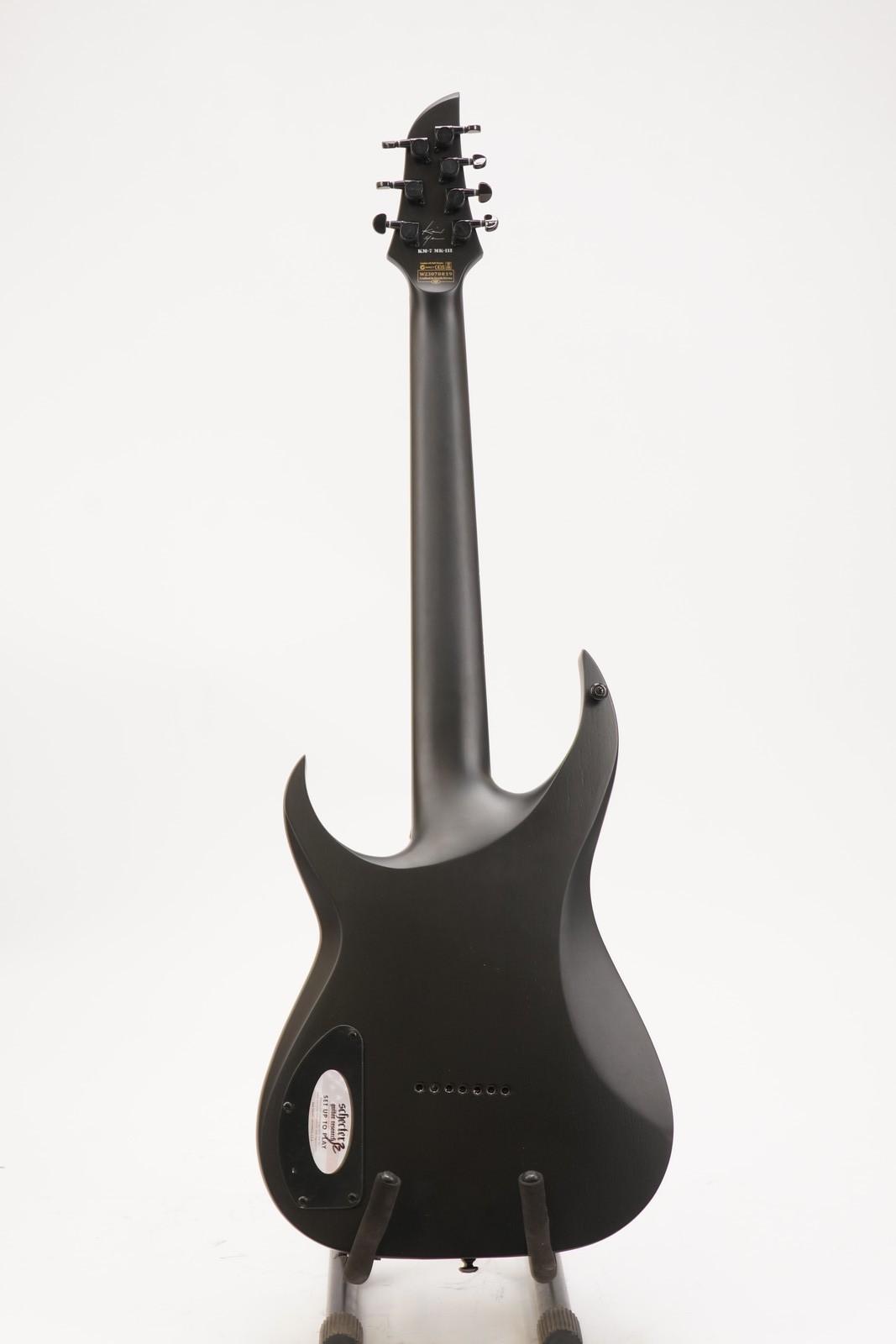 Schecter KM-7 MK-III Keith Merrow Legacy Electric Guitar (Transparent Black Burs