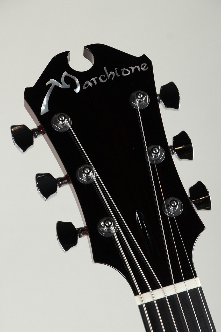 Marchione Semi Hollow Baritone 59 Burst / Figured Maple Mahogany Back The First