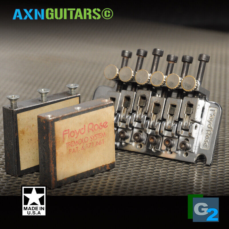 AXN Model84 Raw STEEL 1980s FORMULA Sustain Block AllSizes 37 42 32mm floyd rose