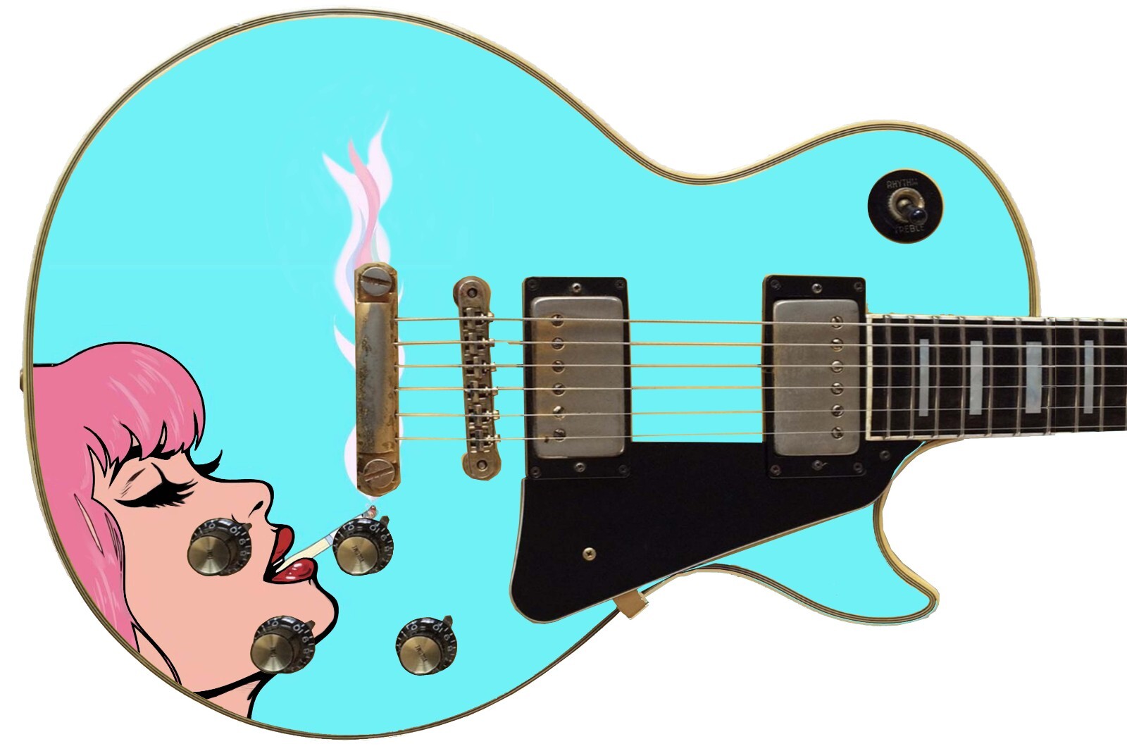 Guitar Skin Wrap Axe Re-Skin Pop Rock Backstage Bella Groupie Girl – 1214