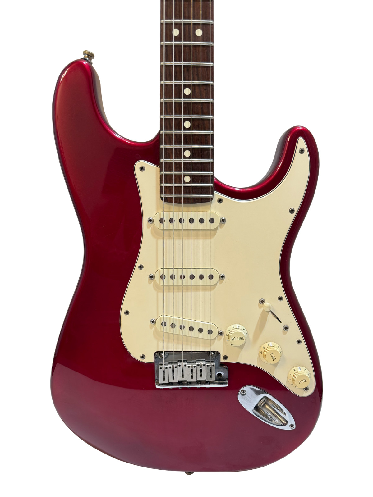 1996 Fender American Standard Stratocaster USA Candy Apple Electric Guitar