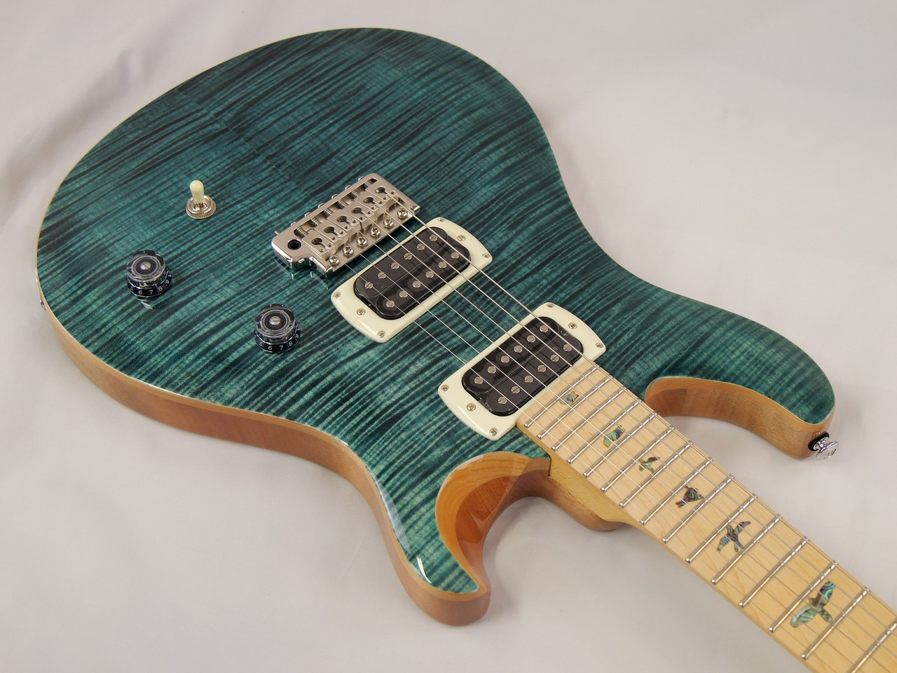Paul Reed Smith PRS SE CE 24 Maple Top Maple FB 2026 Slate Blue Natural Back