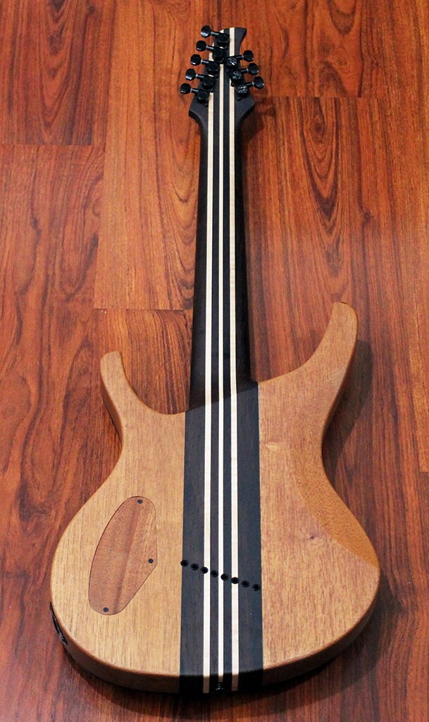 Halo Octavia 8 String Multiscale Guitar, Maple Burl Top, Hipshot [MADE TO ORDER]