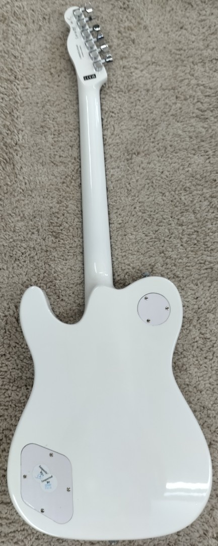 Fender Jim Adkins JA-90 Telecaster Thinline Electric Guitar, White Finish
