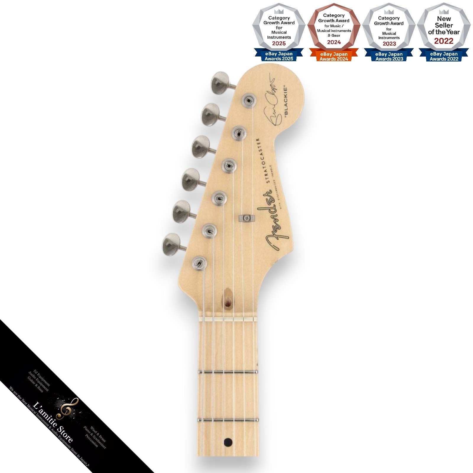 Fender Eric Clapton Stratocaster Black 2009 Vshape Neck Vintage Pickups