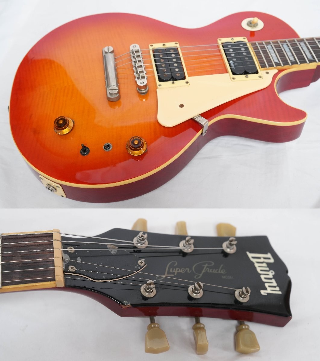 Electric Guitar Burny RLG-55S 2002 Vintage Cherry Sunburst Japan S/N FG02080875