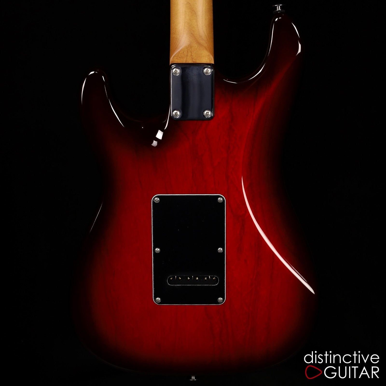 SUHR CLASSIC S CUSTOM – TRANS RED BURST FLAME TOP W/ THORNBUCKERS
