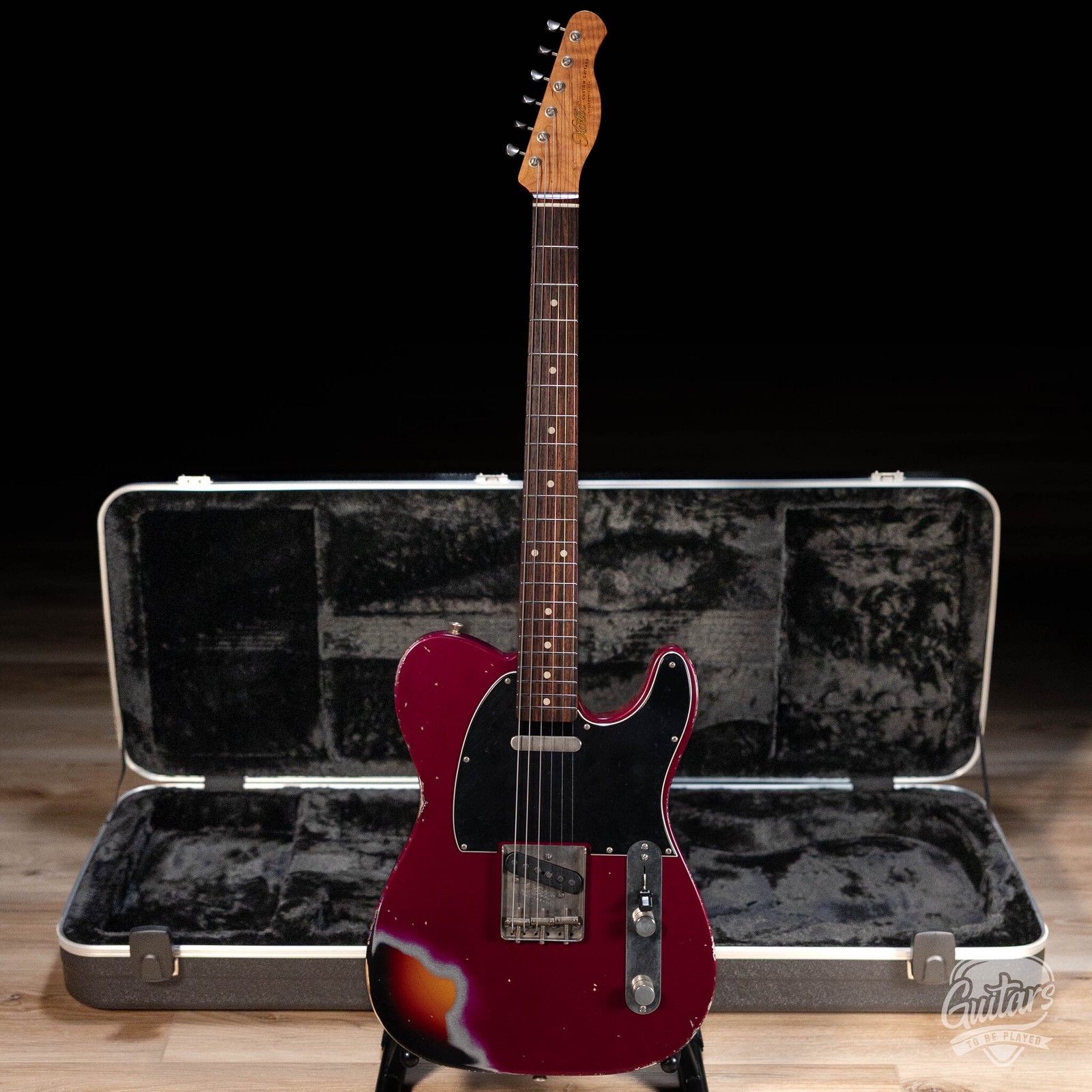 Xotic XTC-1 Alder T-Style w/ Flame Maple Neck & Rosewood – Candy Violet / 3TSB