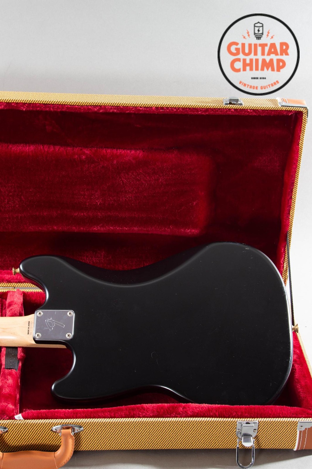 2010 Fender Japan MG69 Mustang Stop Tail – Matte Black w/ Matching Headstock | R