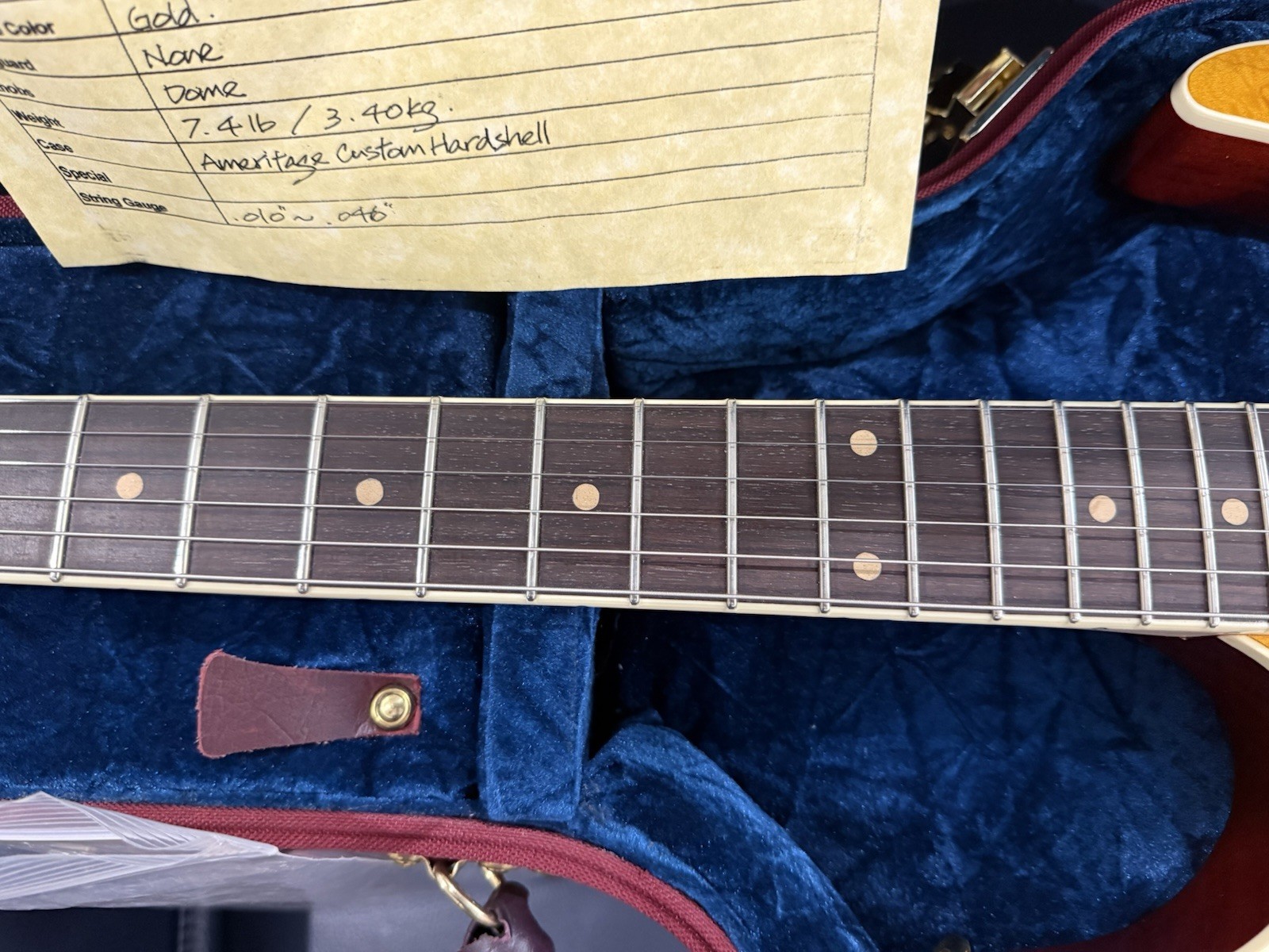 Pensa MK-1 Classic Flat Top Electric Guitar Solid Body Amber RH 6-String Case