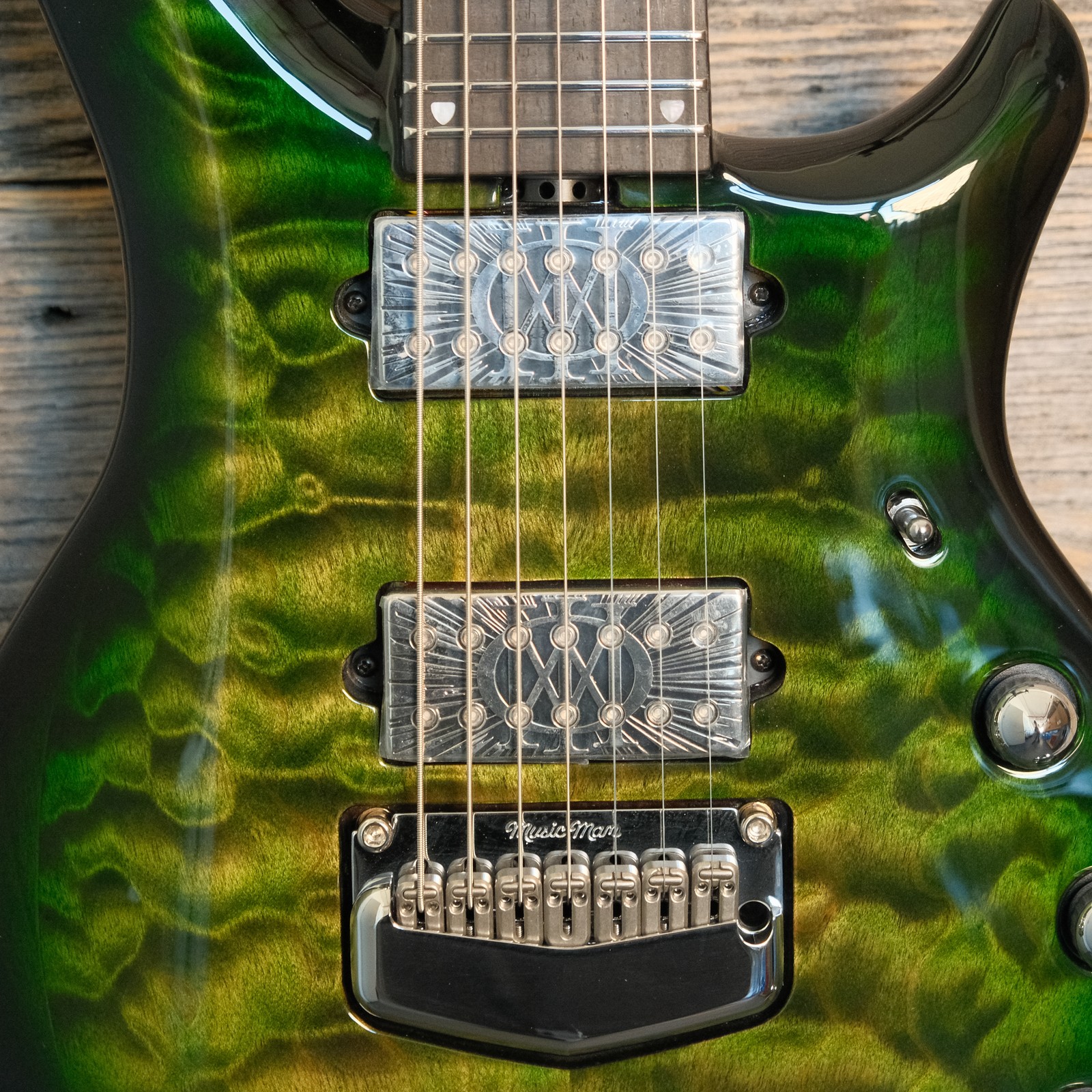 Ernie Ball Music Man BFR Majesty 7 7-String Electric Guitar – Malachite