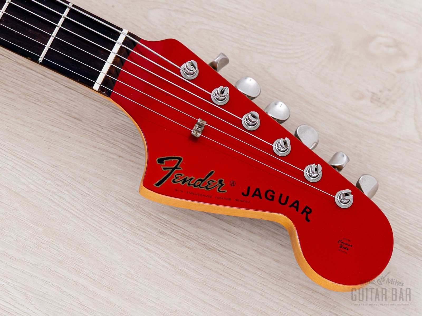 1999 Fender Jaguar ’62 Vintage Reissue JG66-85 Candy Apple Red + Headstock, CIJ