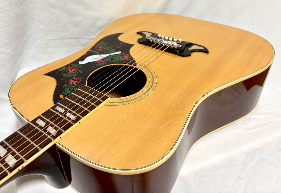 [New strings replaced] Tomson acoustic guitar TG-250 DOVE type Kiso Suzuki