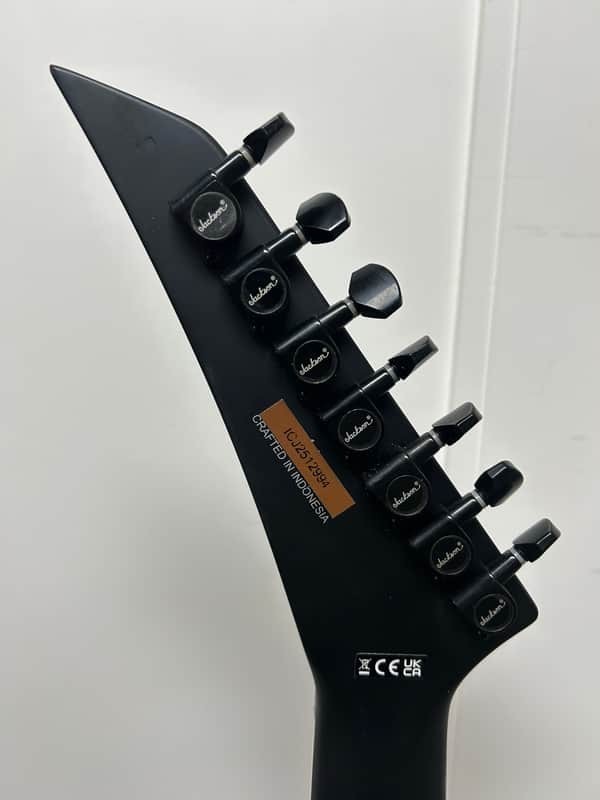 Jackson X Series KVXMG-7 King V Seven String Guitar Satin Black w/Gray Bevels