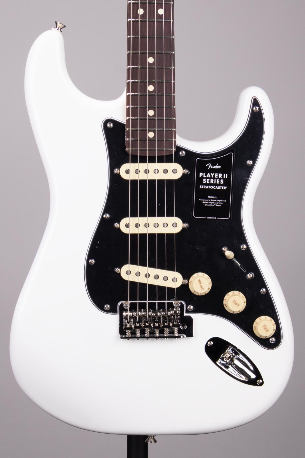 Fender Player II Stratocaster Electric Guitar – Polar White