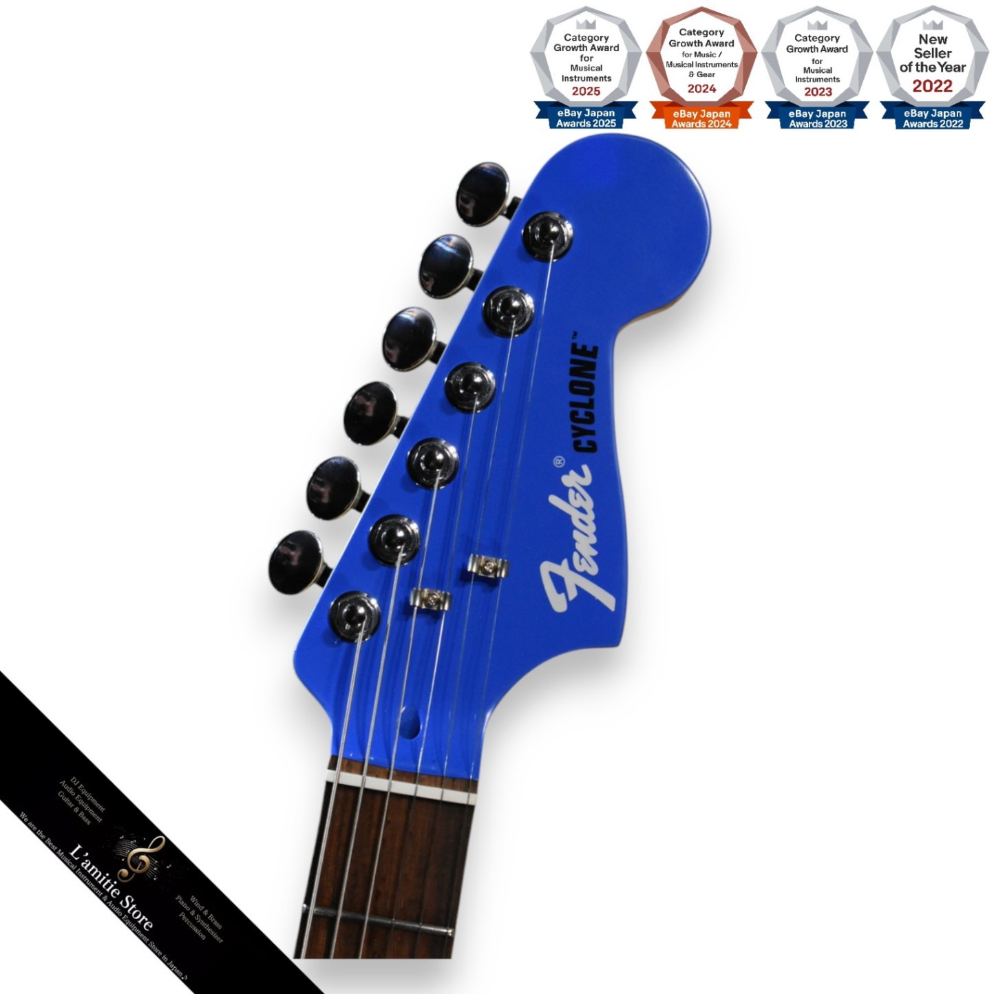 Fender Chilli Beans Lily Cyclone Blue Electric Guitar 2025 3.81kg