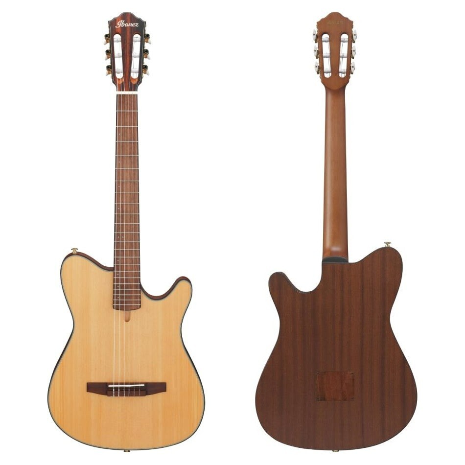 Ibanez FRH10N-NTF Nylon Electric Guitar Natural Flat FR Hollow Body with Gig Bag