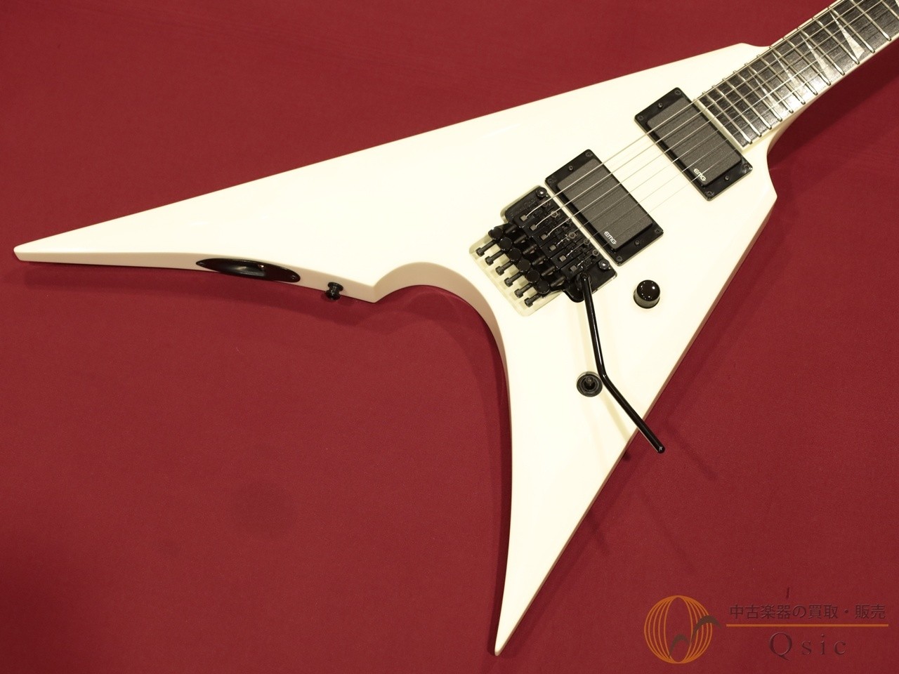 E-II Arrow Snow White Electric Guitar Thin U Shape Used