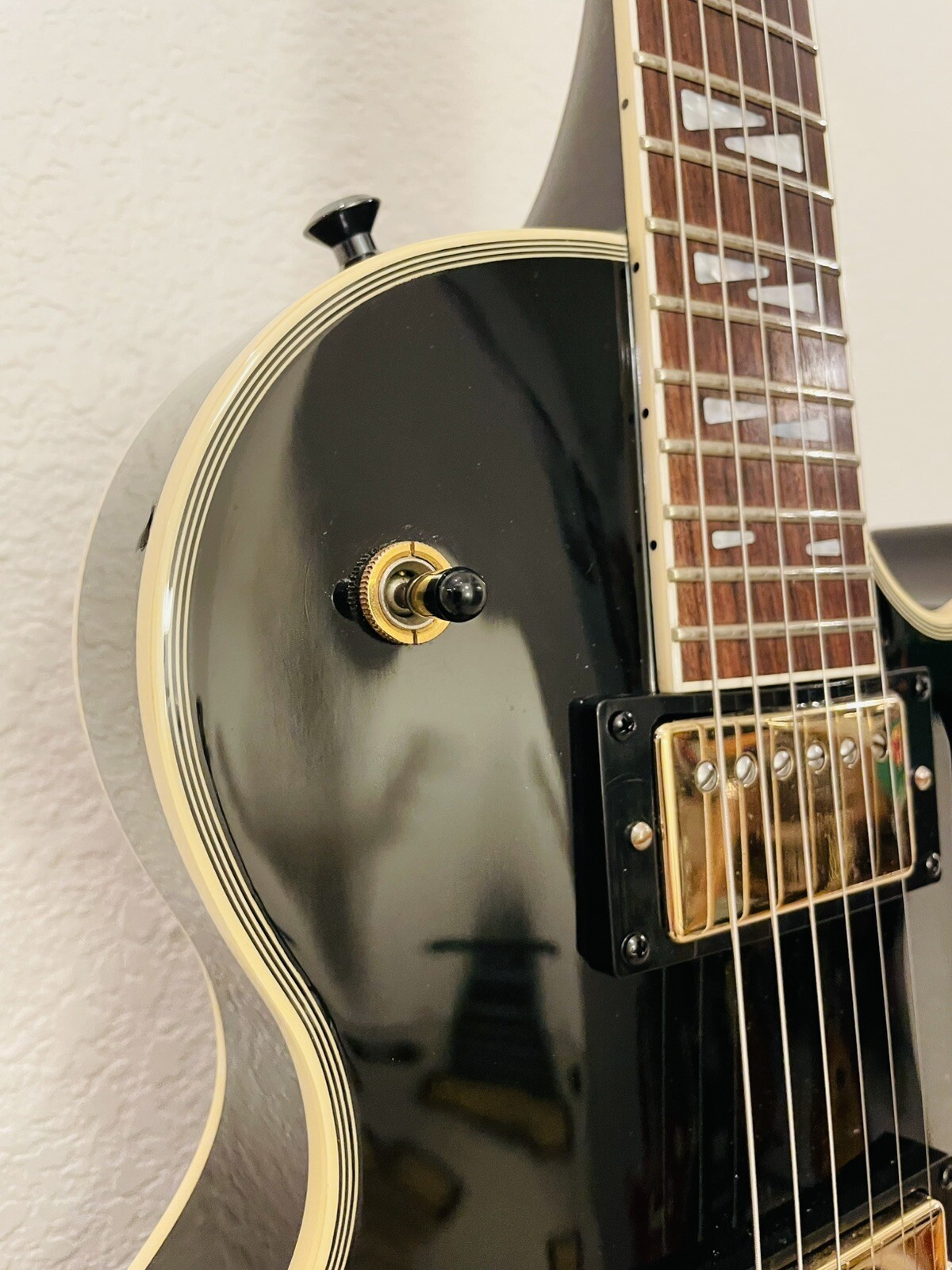 2006 History Les Paul Custom Dignity Gloss Black Circle Fret System MIJ Fujigen