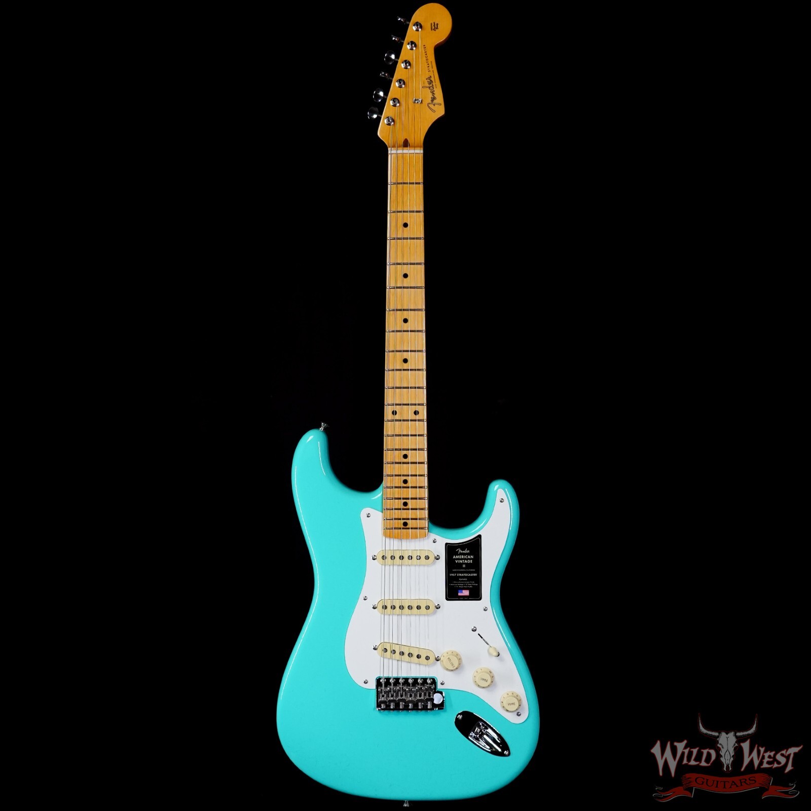 Fender American Vintage II 1957 Stratocaster Maple Neck Sea Foam Green 7.65 LBS