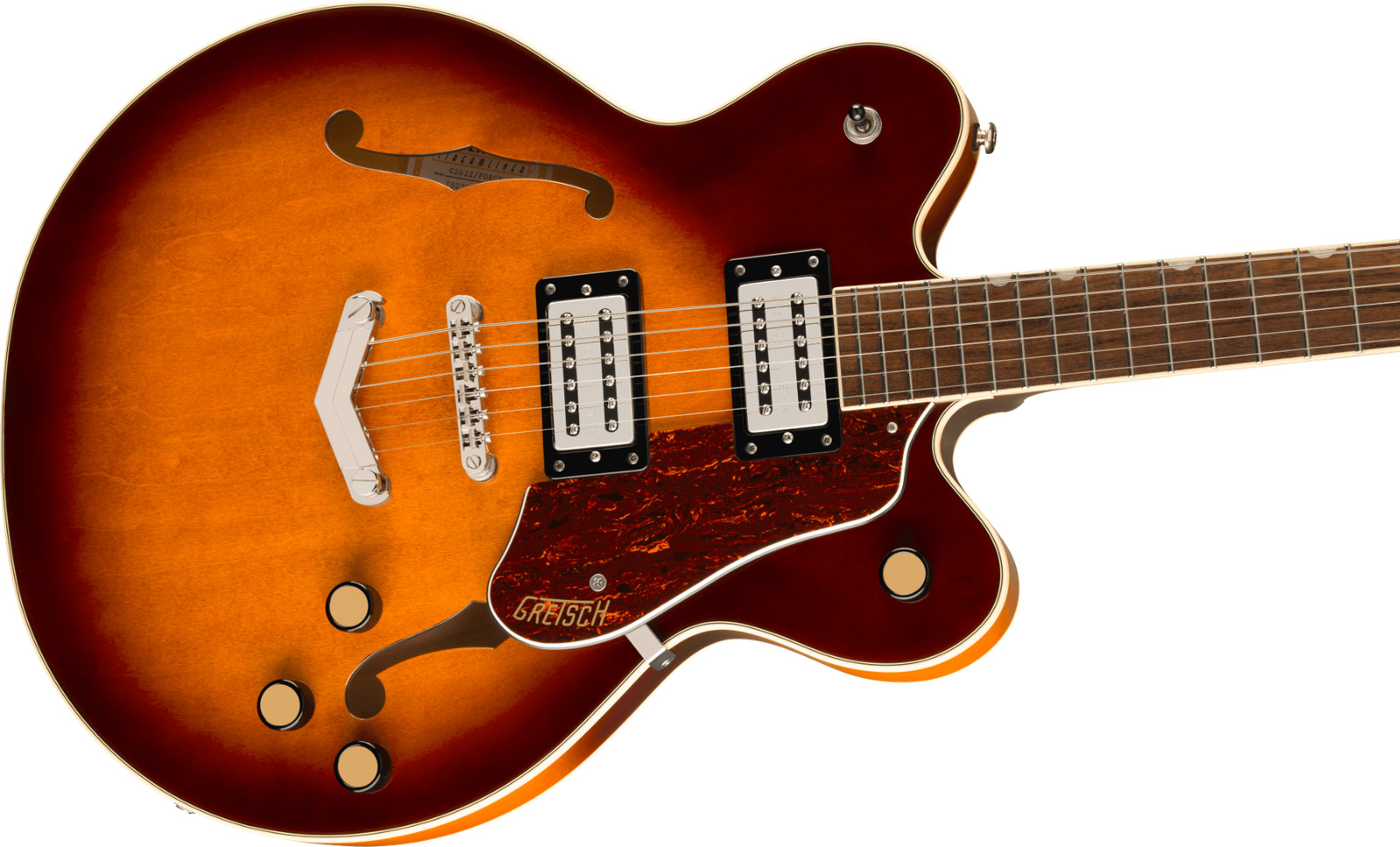 Gretsch G2622 Streamliner with V-Stoptail, Broad’Tron BT-3S Pickups, Forge Glo