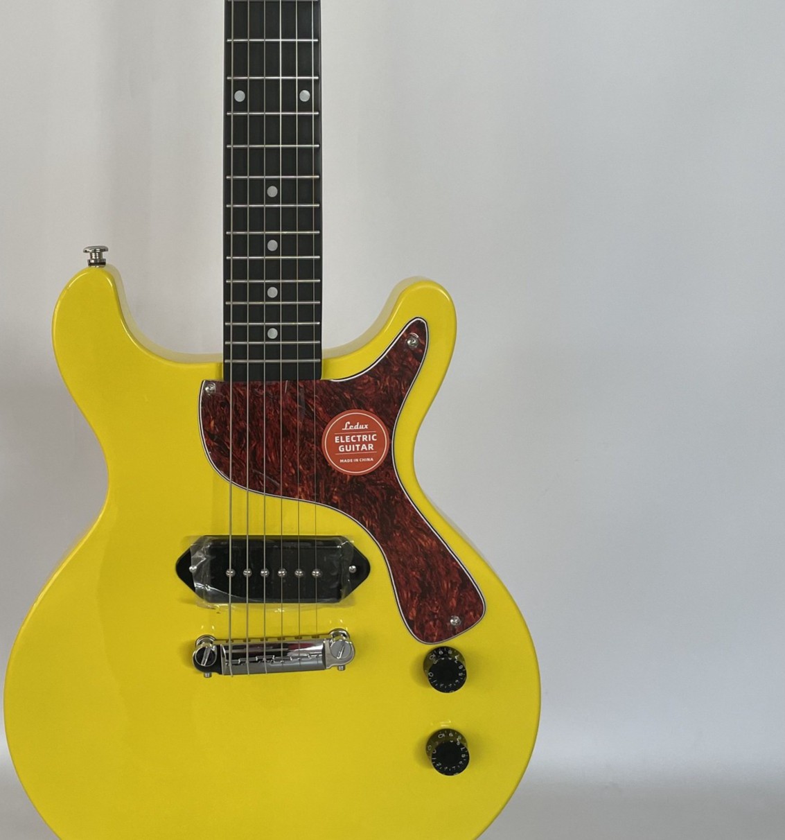 Electric Guitar P90 Pickups Junior Yellow soild body Rosewood Fretboard fast