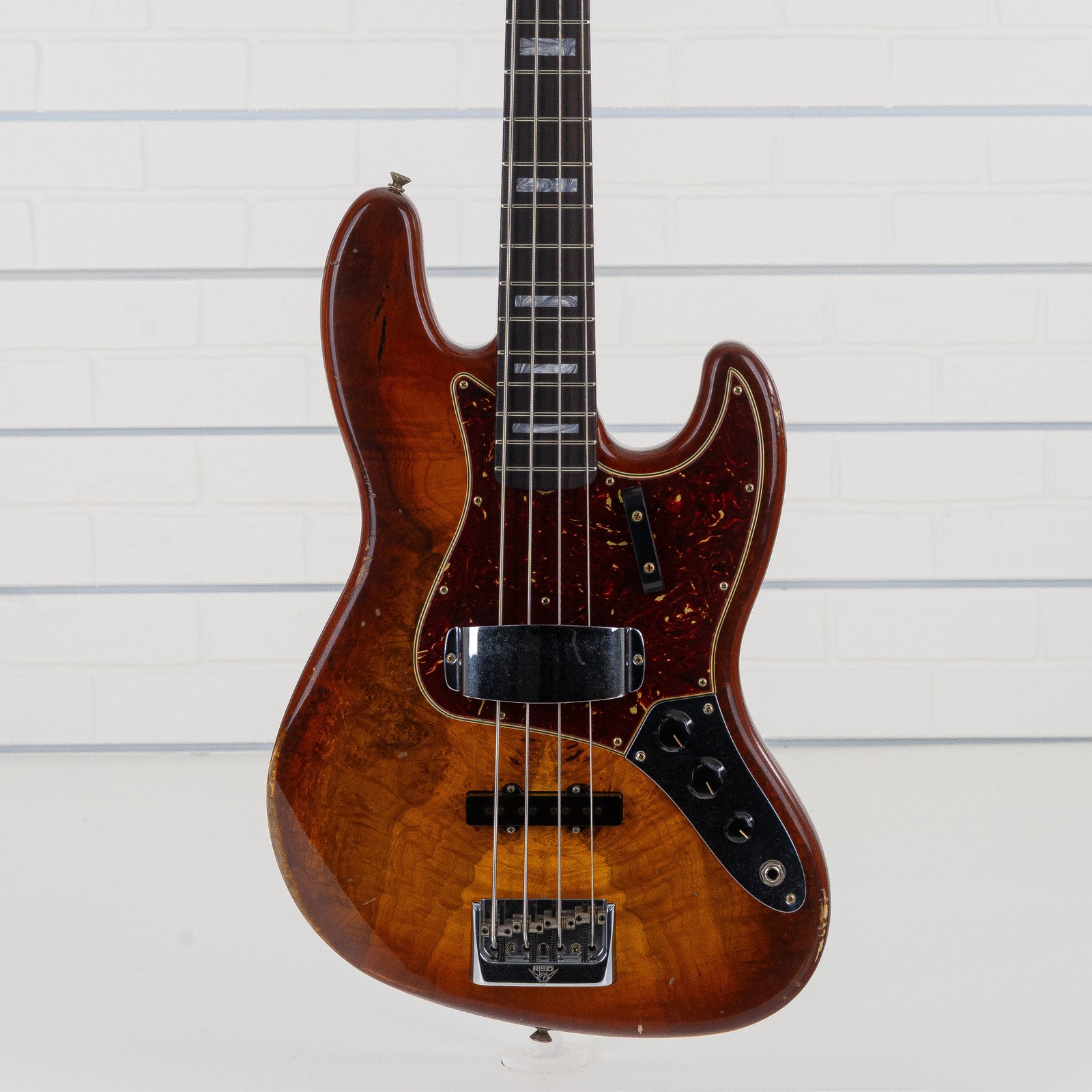 Fender Custom Shop Jazz Bass Relic LE 4-S Bass Guitar, Rosewood, Honey Burst