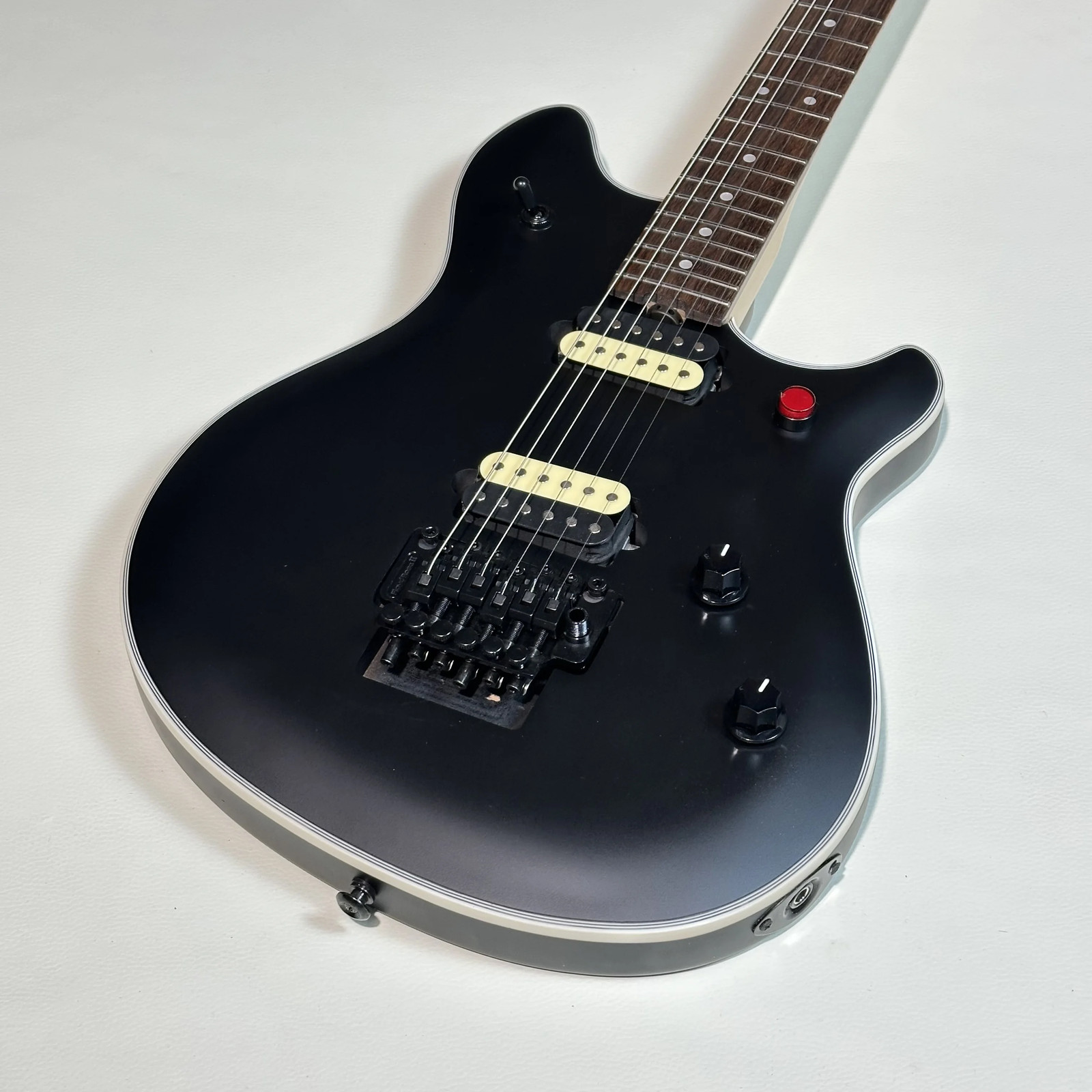 Evh Wolfgang Electric Guitar Matt Black Red Kill Switch